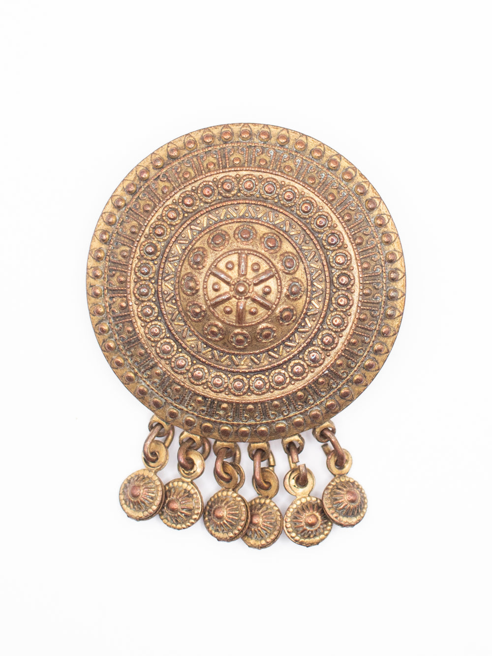 Vintage 60's Brooch in Brown