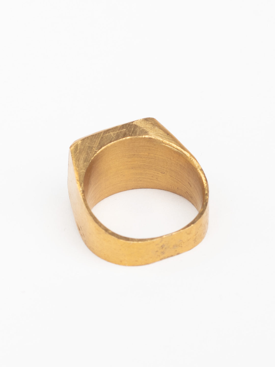 Vintage 80's Man’s Signet Ring with Flat Rectangle Face