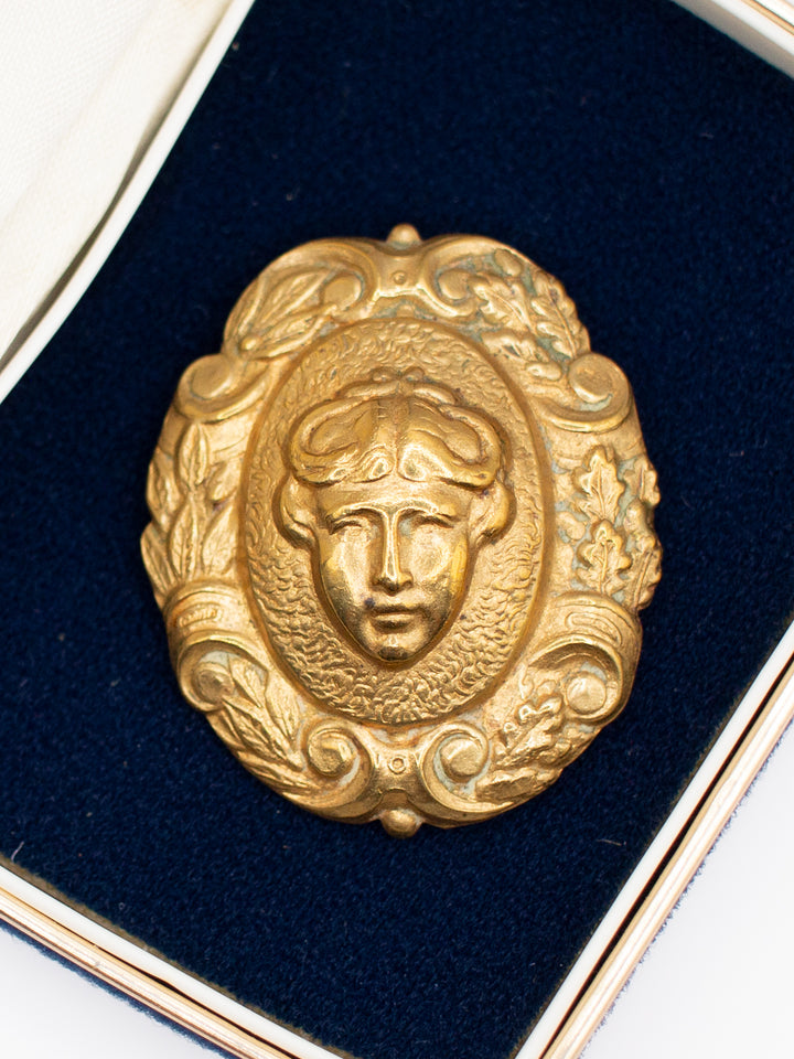 Vintage 70's Brooch in Gold