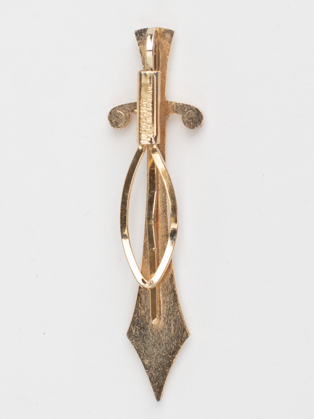 Vintage 60s Man’s Stratton Sword Brooch with Mother of Pearl