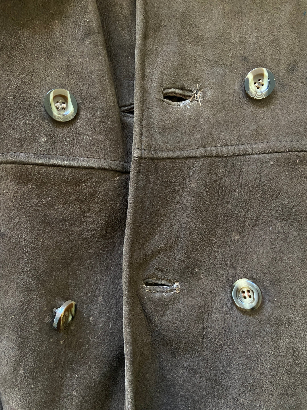 Vintage 70's Men Sheepskin Coat in Brown