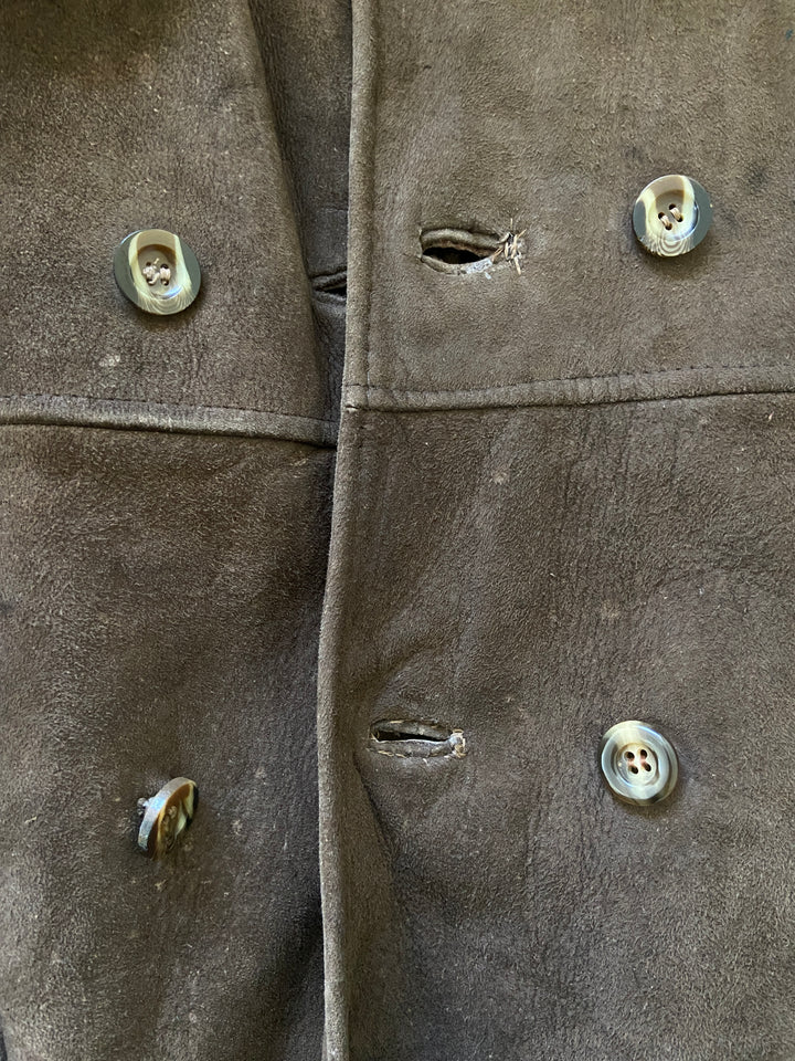 Vintage 70's Men Sheepskin Coat in Brown