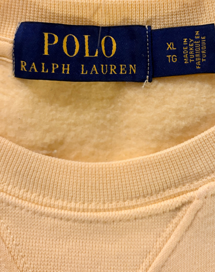 Vintage 00's Men Ralph Lauren Sweatshirt in Yellow