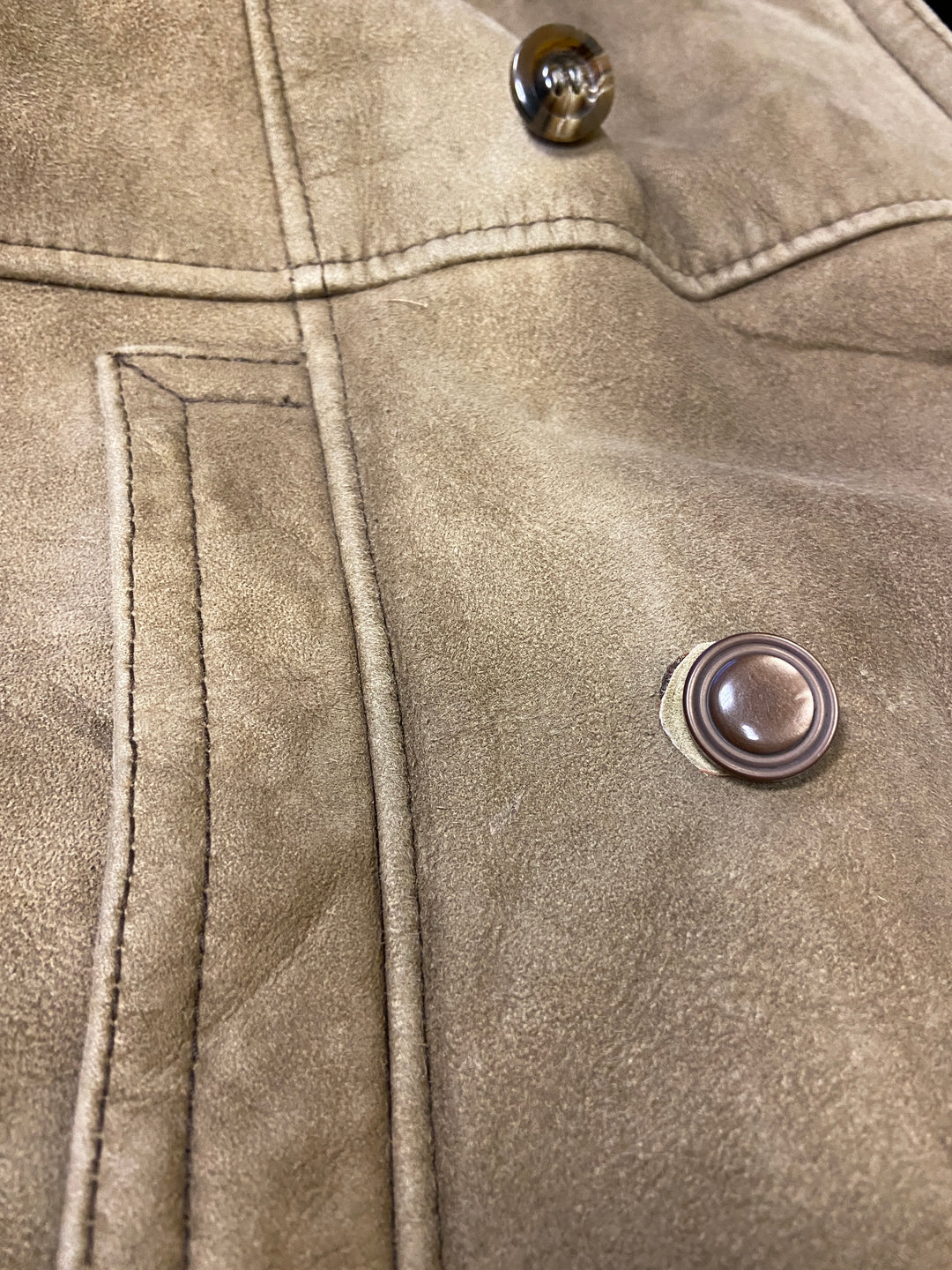 Vintage 70's Men Coat in Beige
