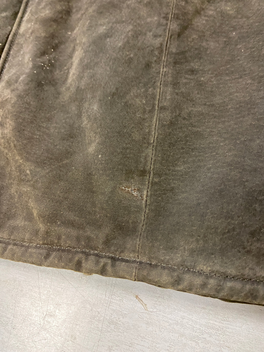 Vintage 90's Women Suede Sherpa Coat in Brown