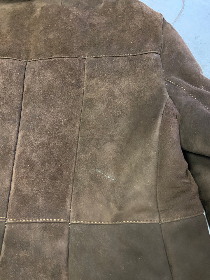 Vintage 70's Women Sheepskin Jacket in Brown