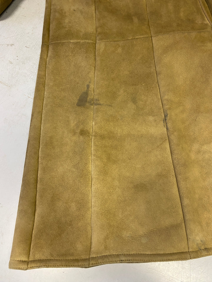 Vintage 70's Women Sheepskin Coat in Beige