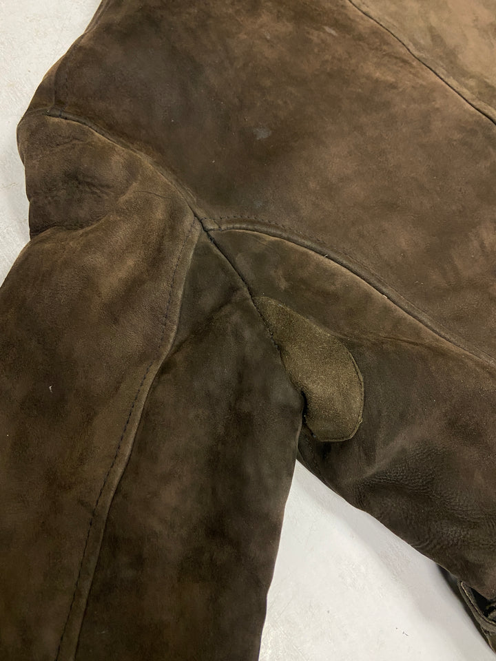 Vintage 70's Women Sheepskin Coat in Brown