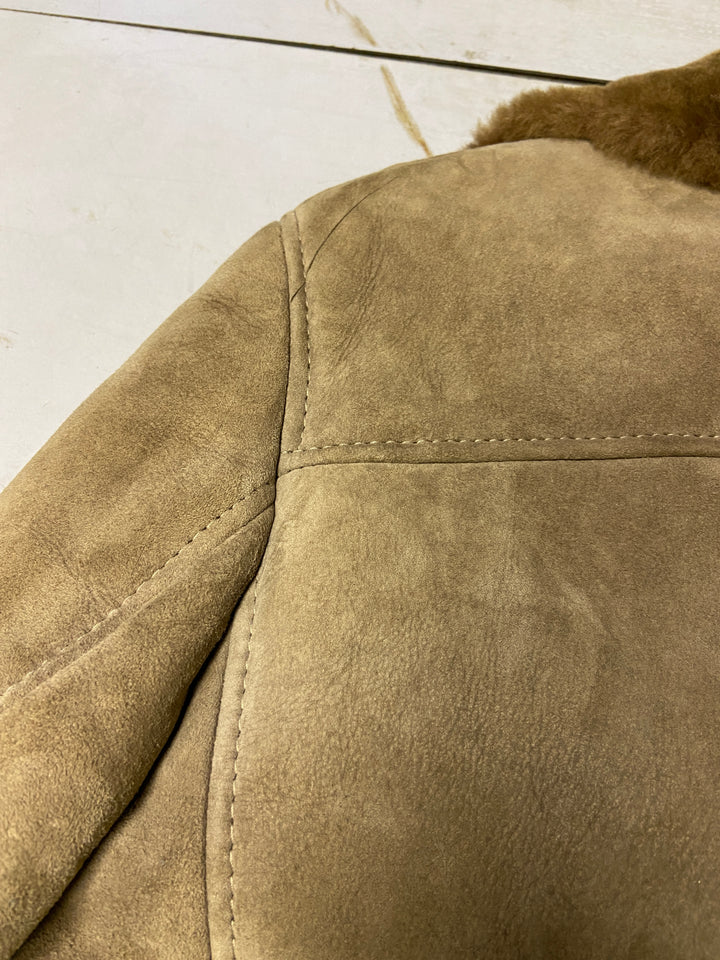 Vintage 70's Men Sheepskin in Beige