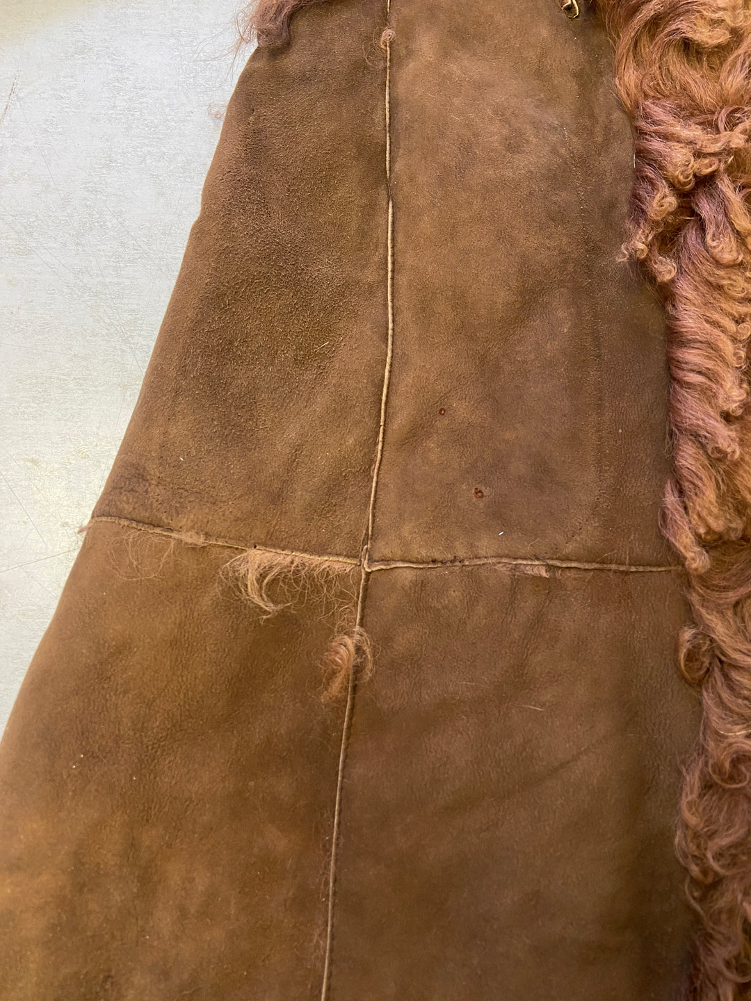 Vintage 70's Women Sheepskin in BrownV8350