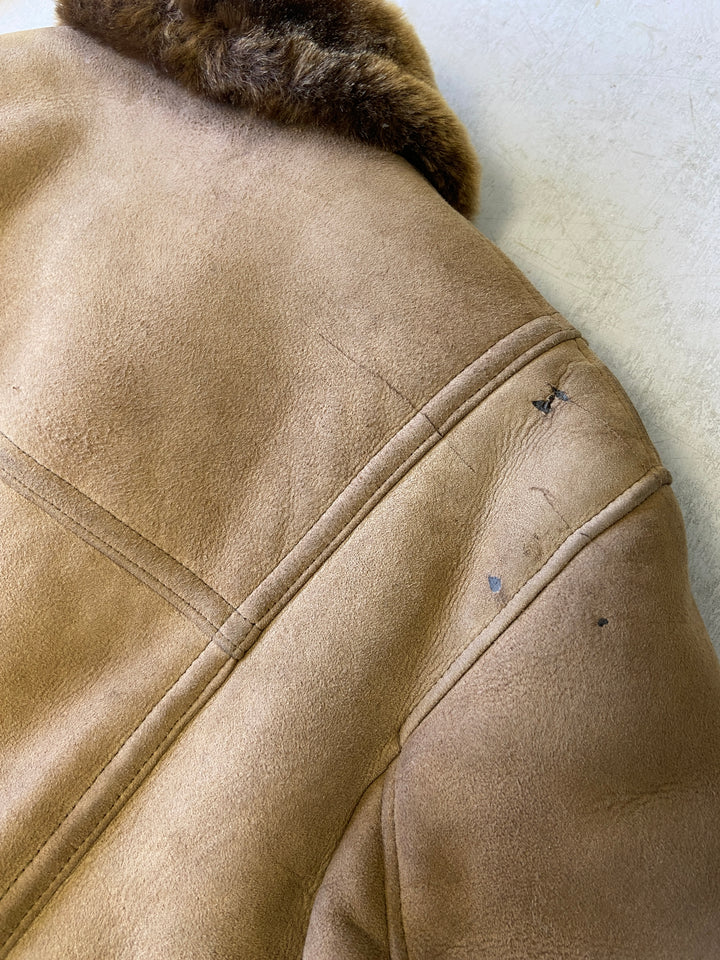 Vintage 70's Men Sheepskin in BrownZ1509