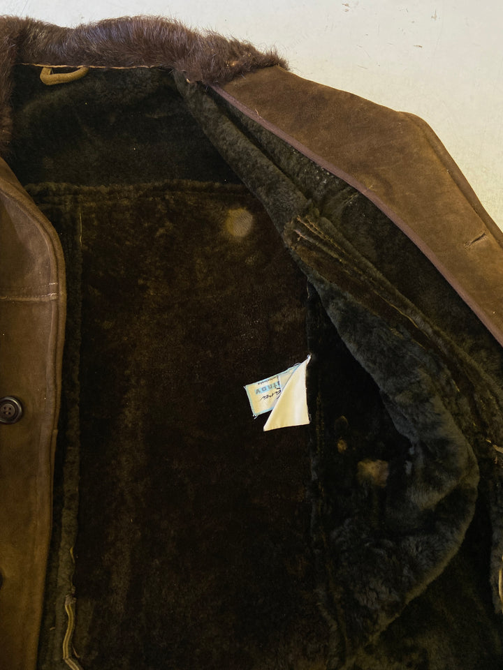 Vintage 70's Men Sheepskin in BrownZ2044