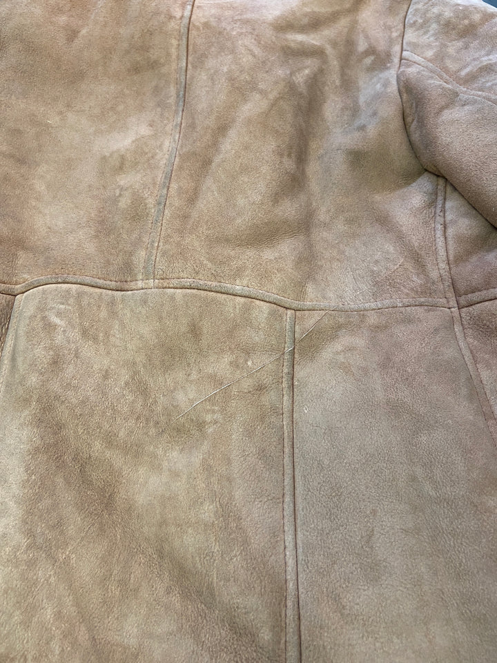 Vintage 70's Men Sheepskin Coat in Brown