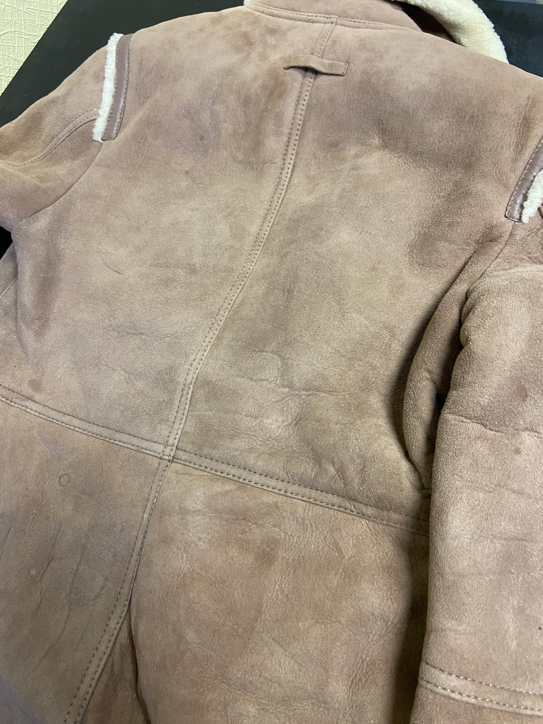 Vintage 00's Women Sheepskin Coat in BrownA0905