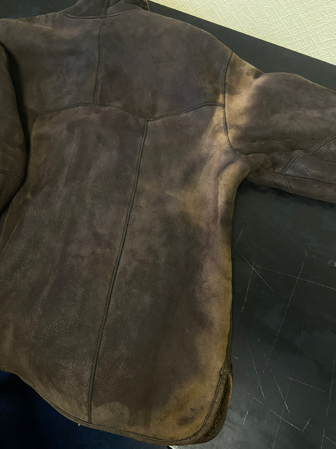 Vintage 90's Women Sheepskin Coat in BrownA0015