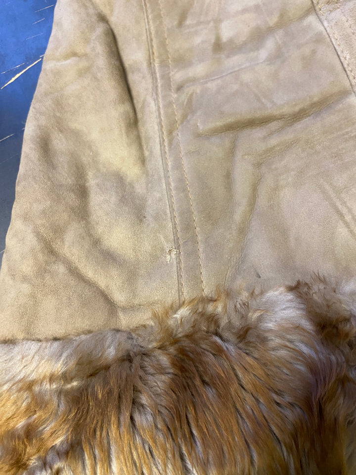 Vintage 70's Penny Lane Sheepskin Coat in Brown