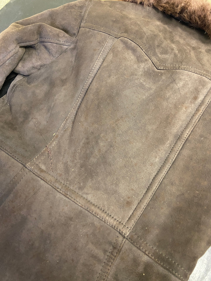 Vintage 70's Women Sheepskin Coat in BrownV9801