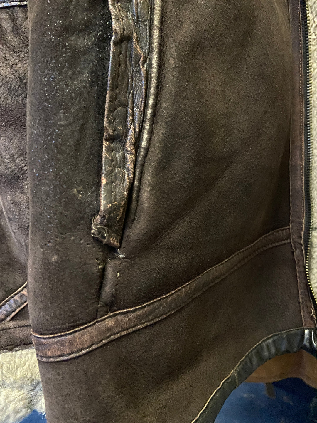 Vintage 90's Women Sheepskin c in BrownA0362