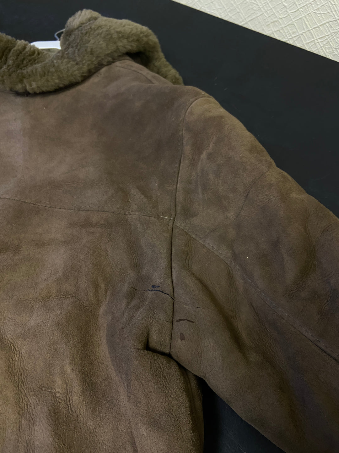 Vintage 90's Women Sheepskin Coat in BrownV8513