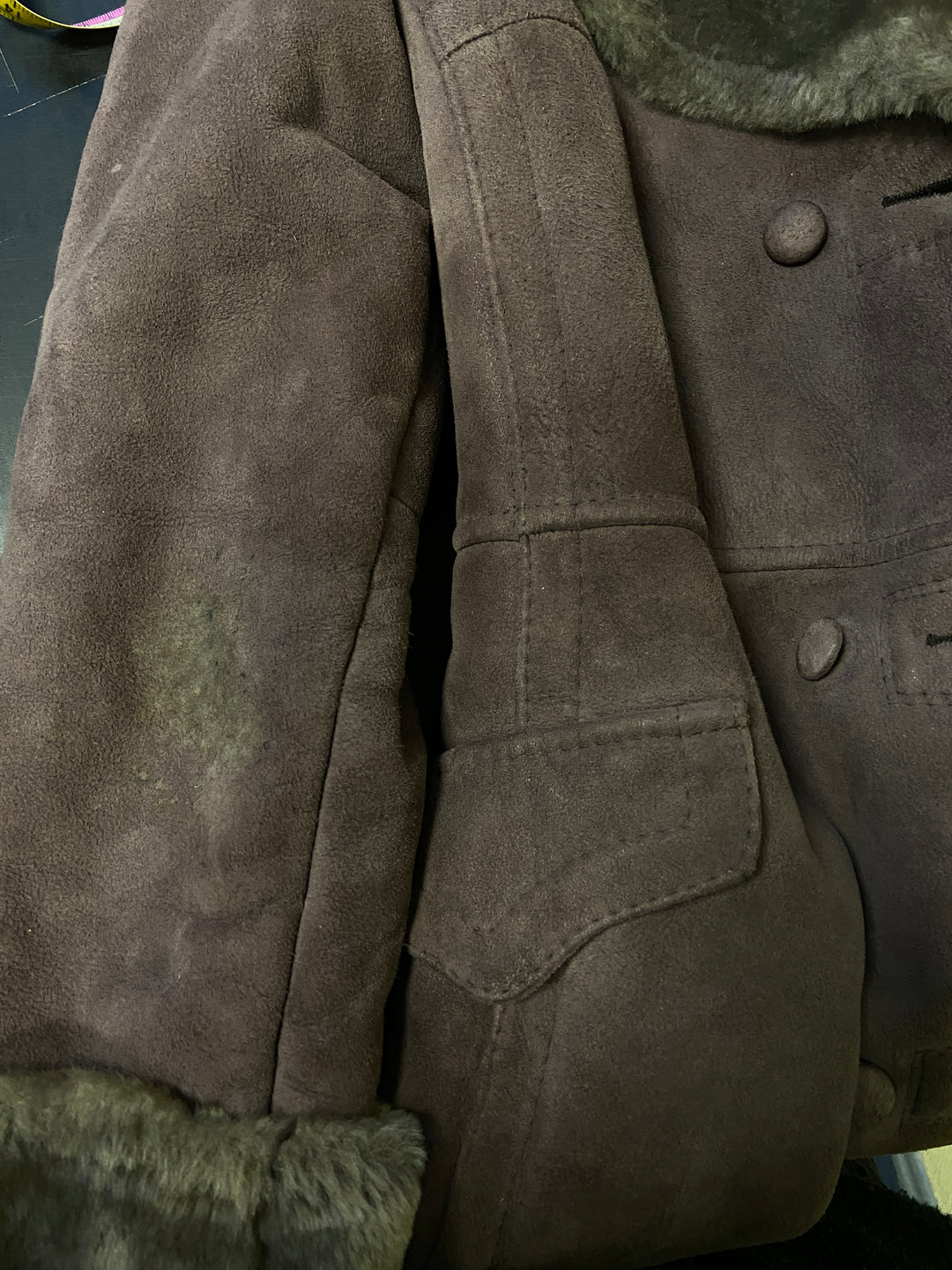 Vintage 70's Women Sheepskin Coat in BrownA0983