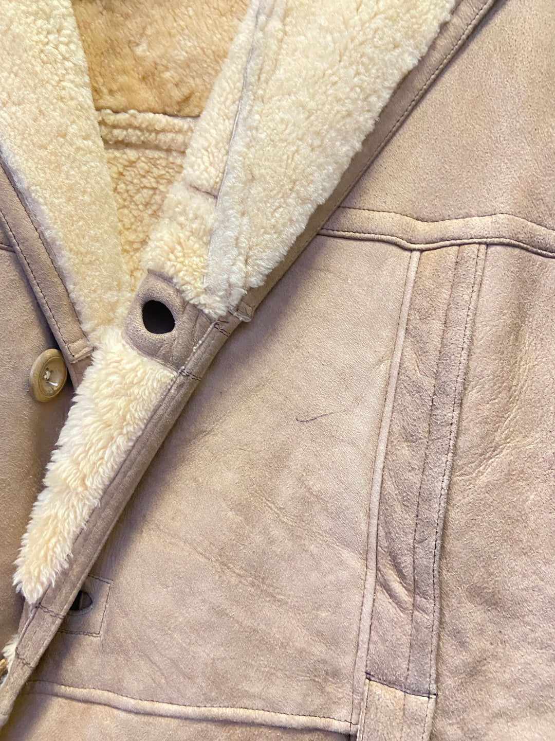 Vintage 70's Men Sheepskin in BrownZ2684