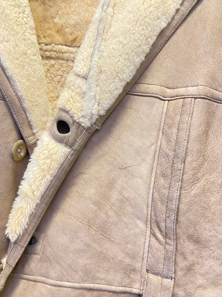 Vintage 70's Men Sheepskin in BrownZ2684