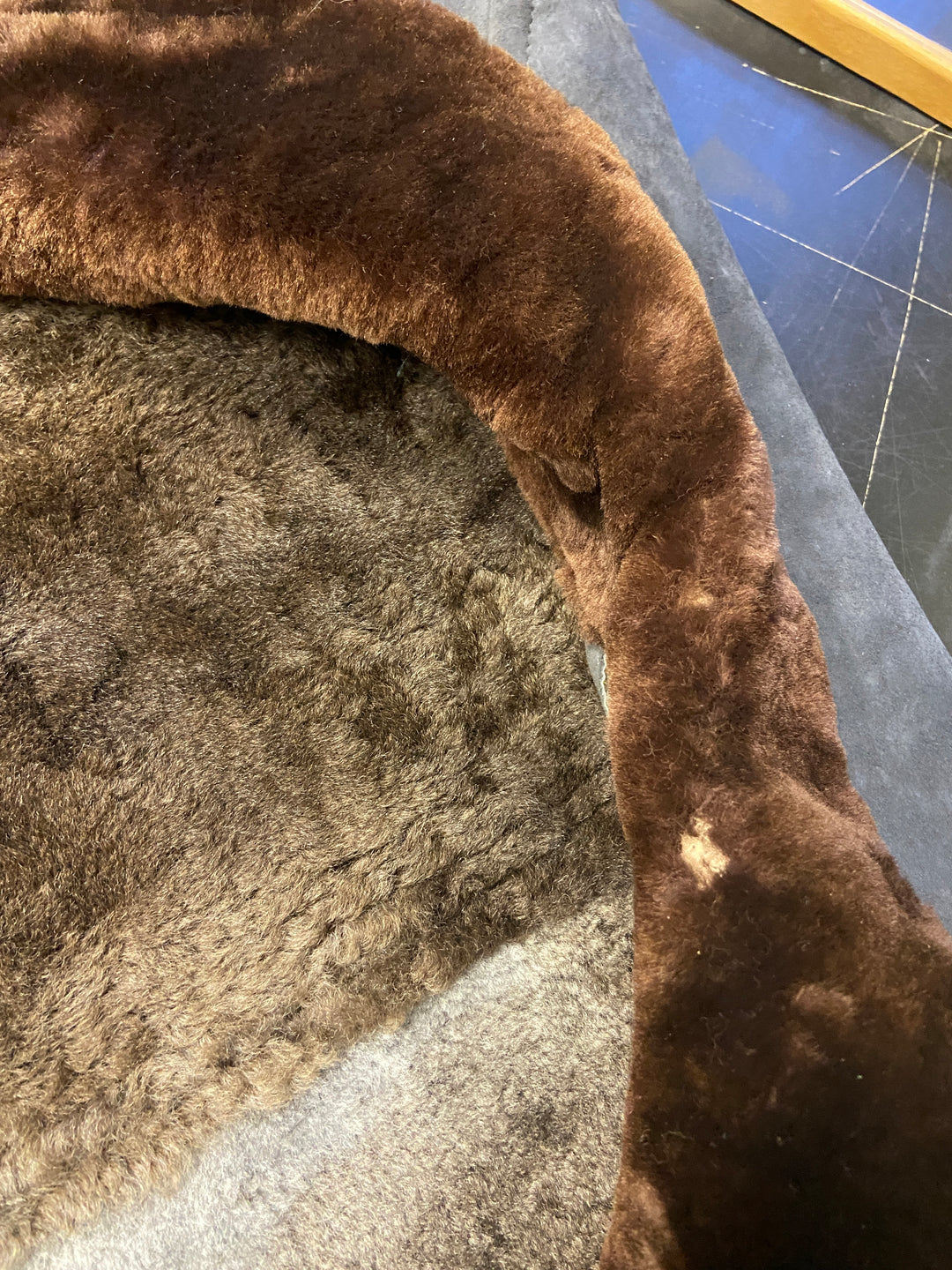 Vintage 70's Men Sheepskin Coat in GrayZ2713