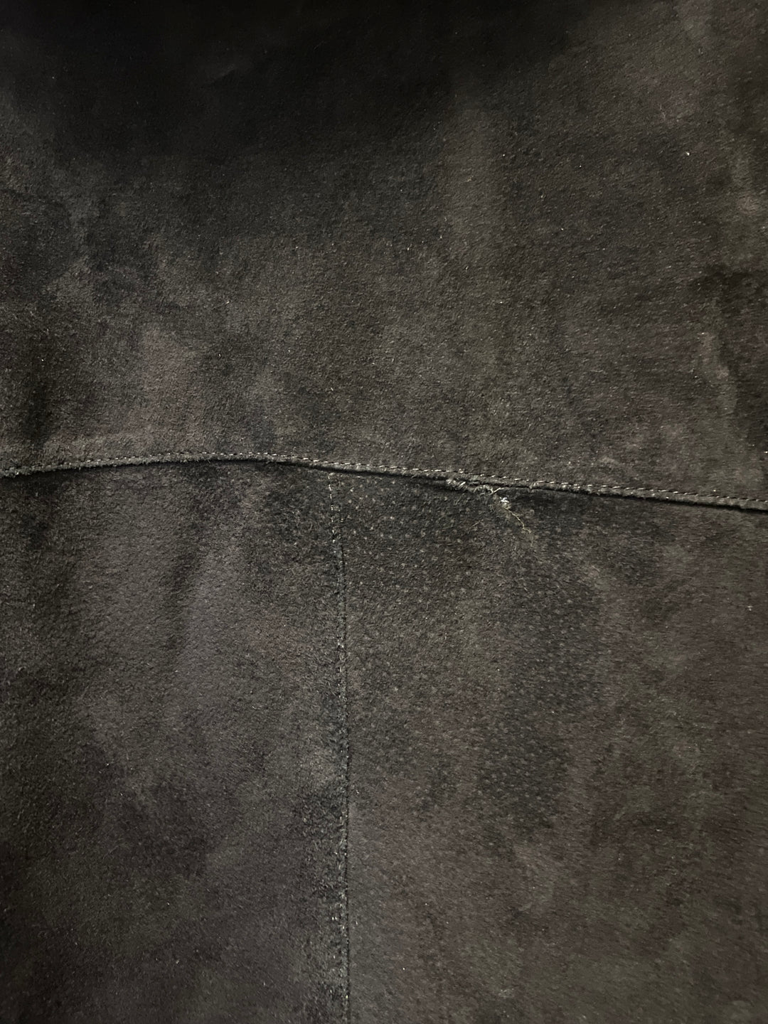 Vintage 90's Women Suede Sherpa Coat in BlackA0823