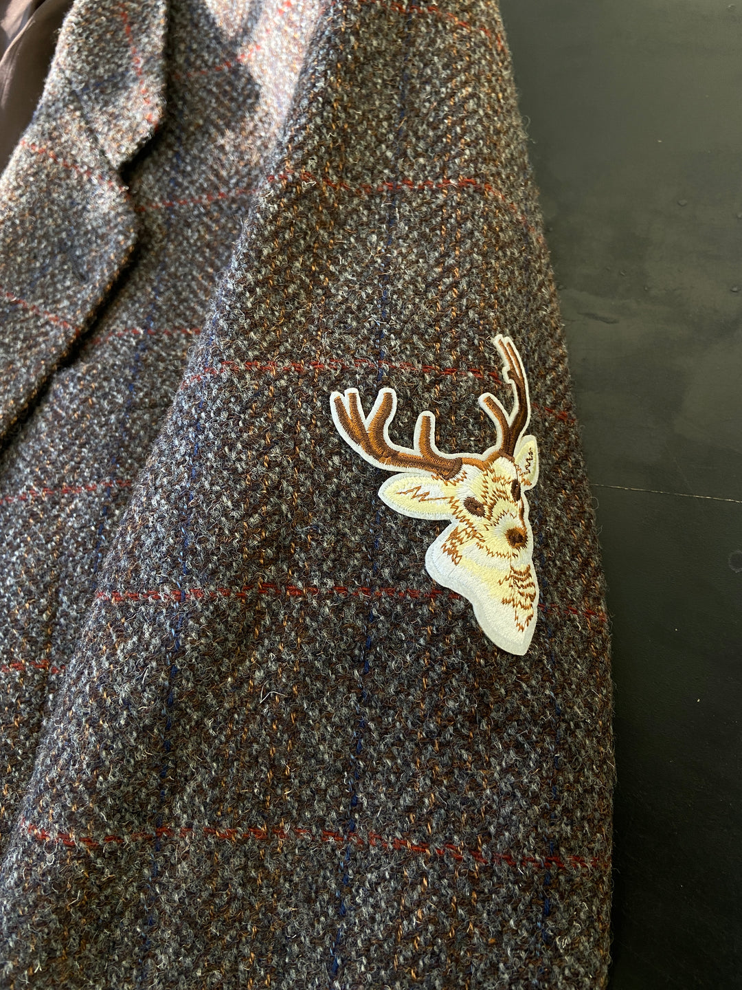 Vintage 70's Men Wool Blazer Jacket in BrownZ2443