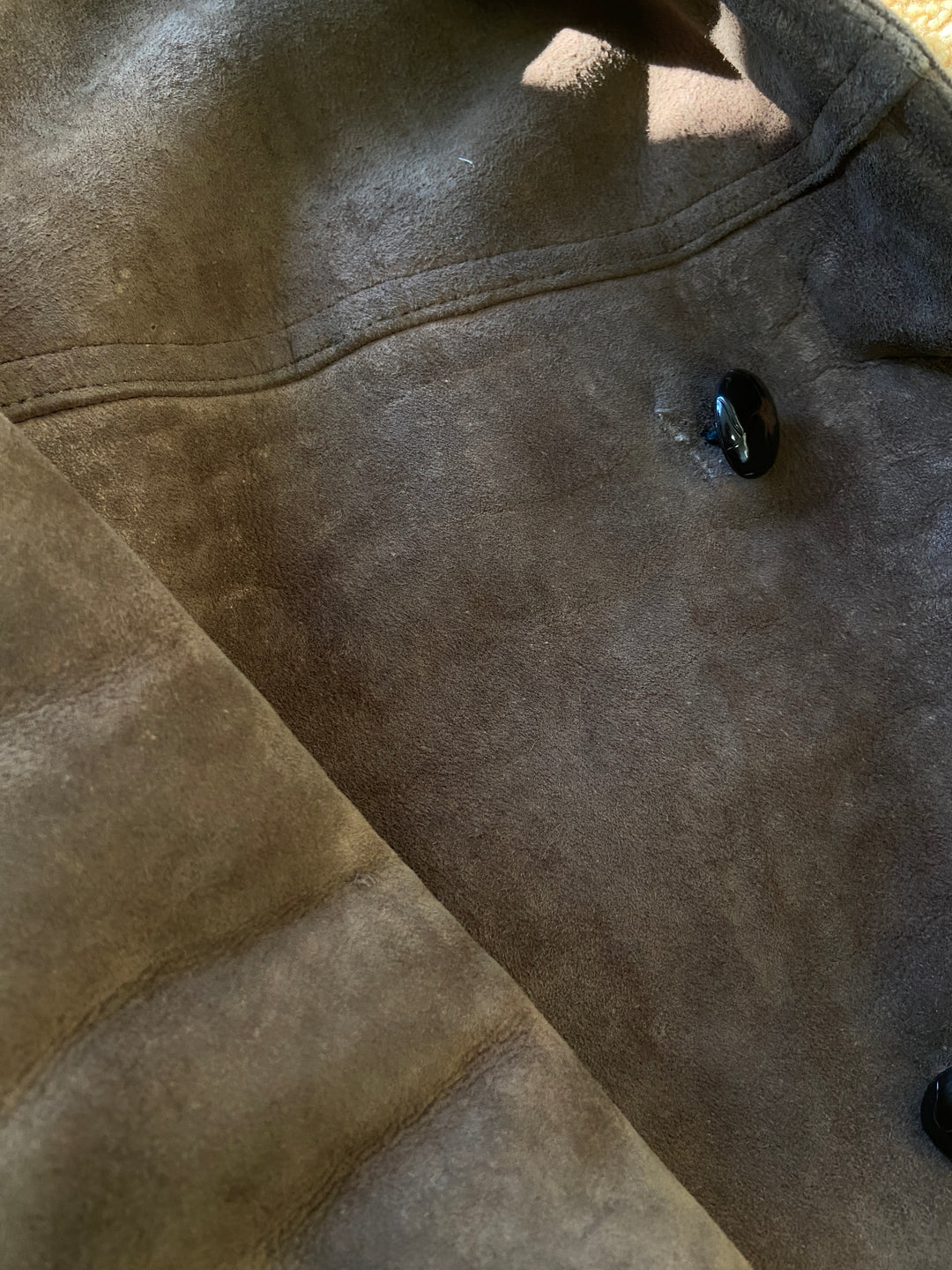 Vintage 70's Men Sheepskin Coat in BrownZ2148