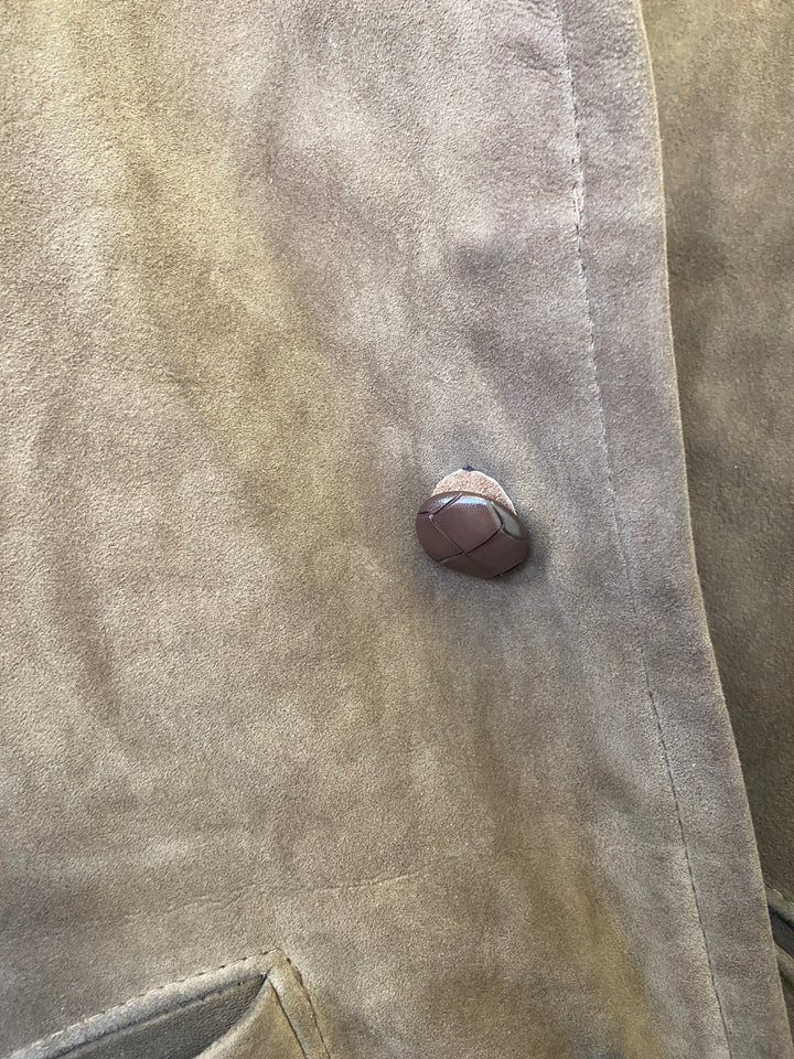 Vintage 70's Men Sheepskin Jacket in BrownZ2485