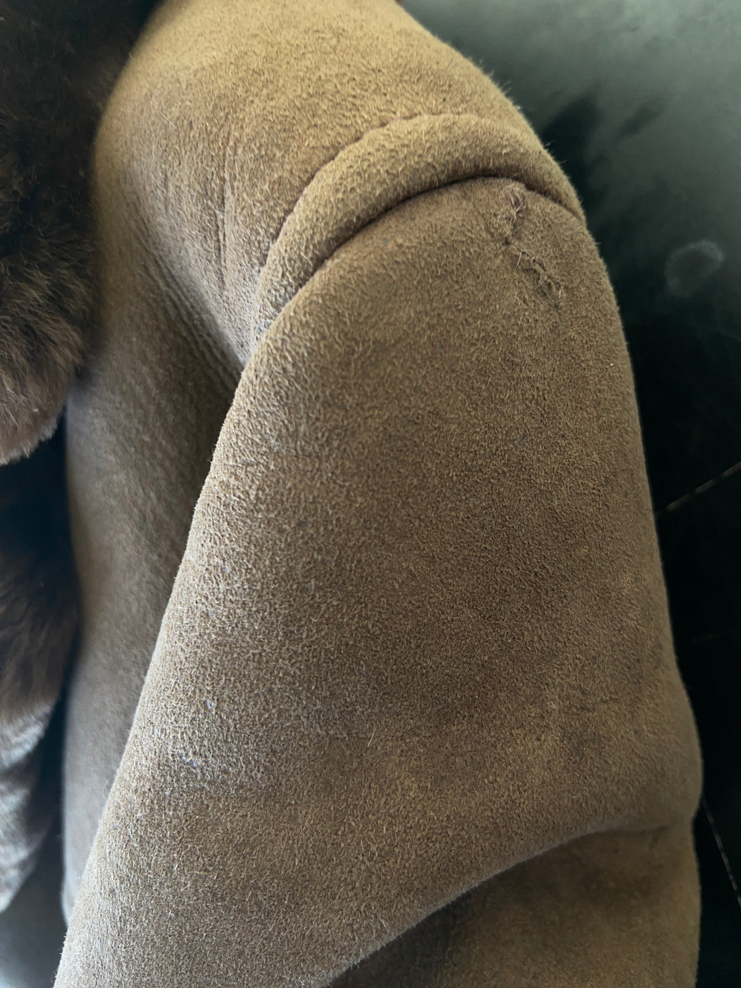 Vintage 70's Men Sheepskin Coat in BrownZ2122