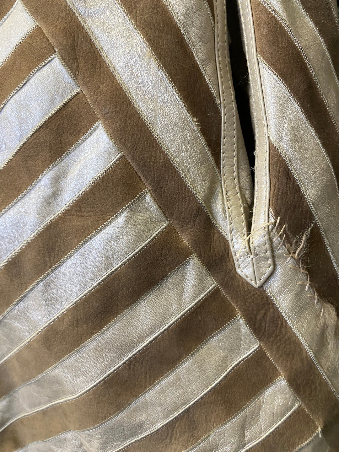 Vintage 80's Women Sheepskin Coat in BrownA1094