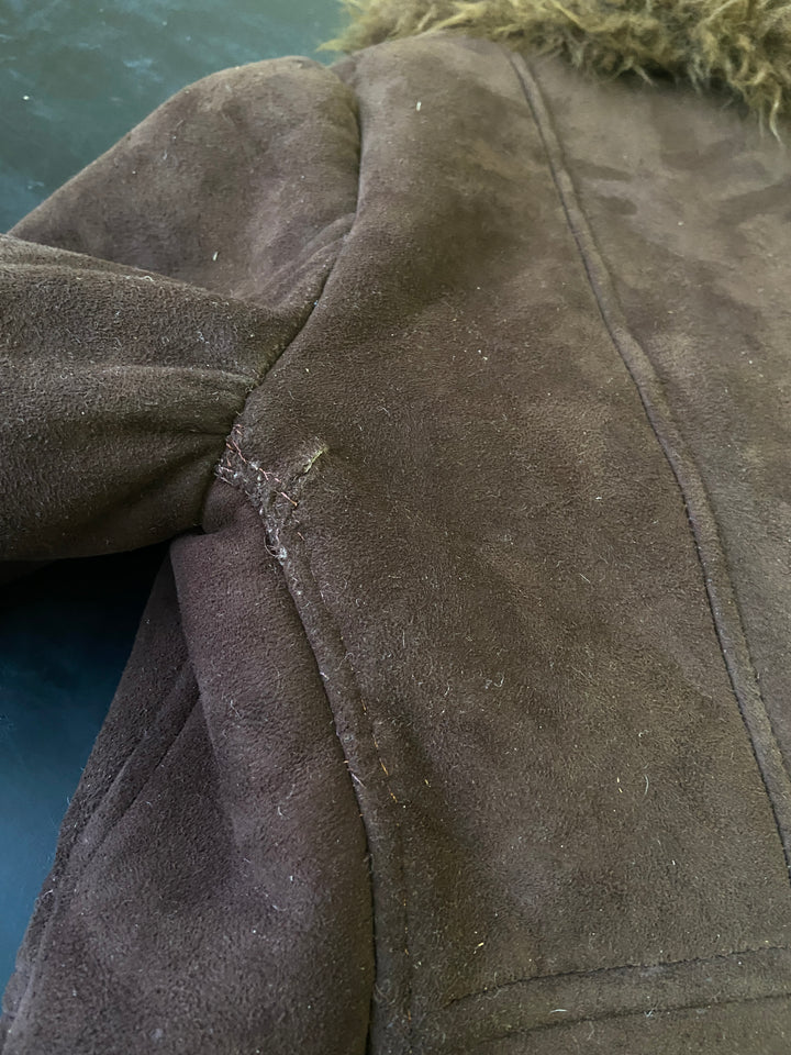 Vintage 70's Women Sheepskin Coat in BrownA1119