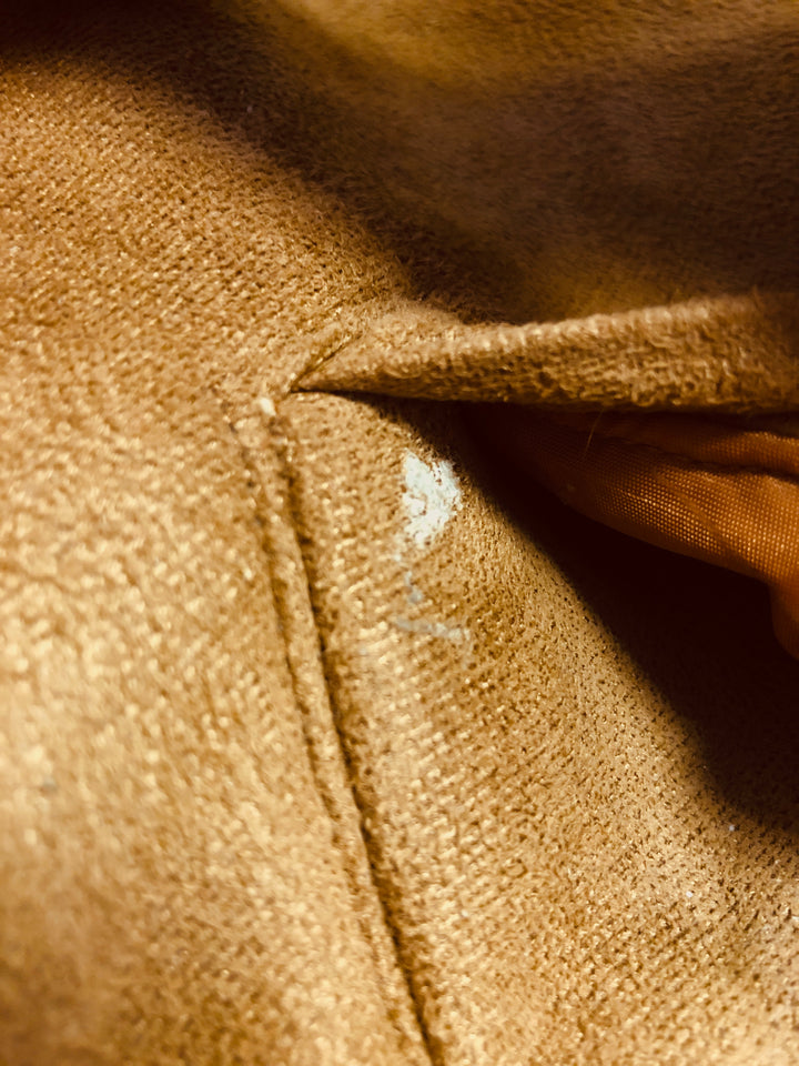 Vintage 00's Men B-3 Style Faux Sheepskin Jacket in Brown