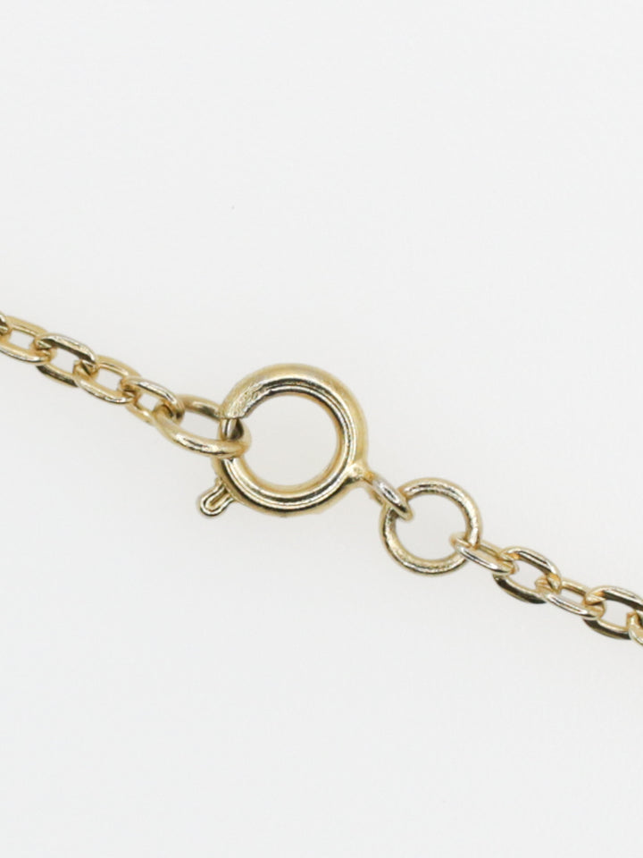 Vintage Gold Tone Pinwheel Pendant Necklace With Rhinestones