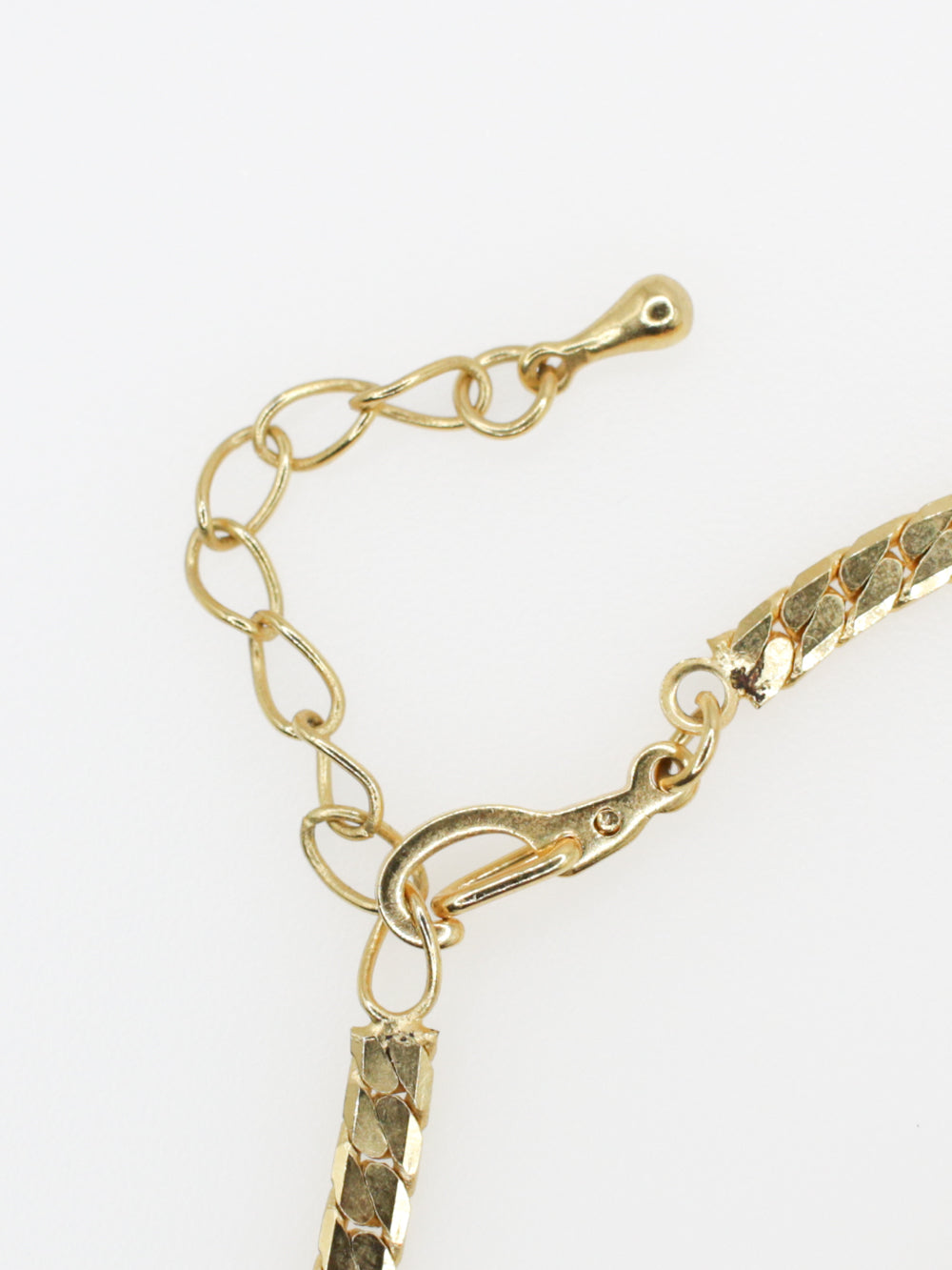 Vintage Gold Tone Bracelet with Pink Cabochons