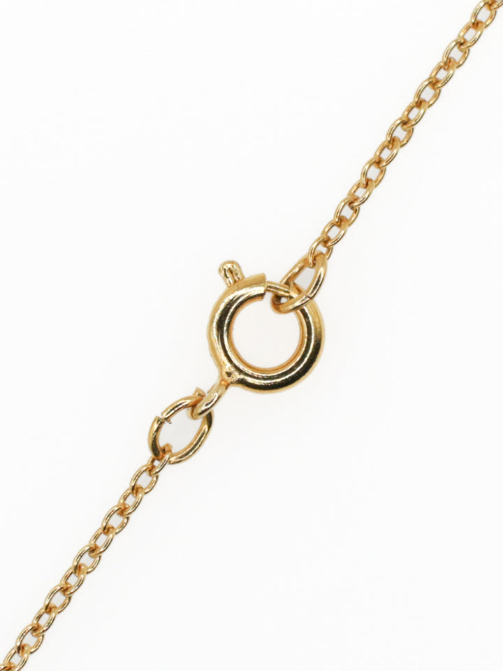 Vintage 1960s Clear Rhinestone Pendant Necklace