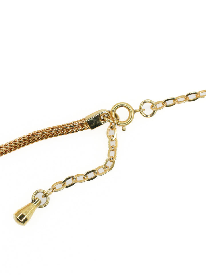 Vintage 60s Gold Tone Fringe Necklace