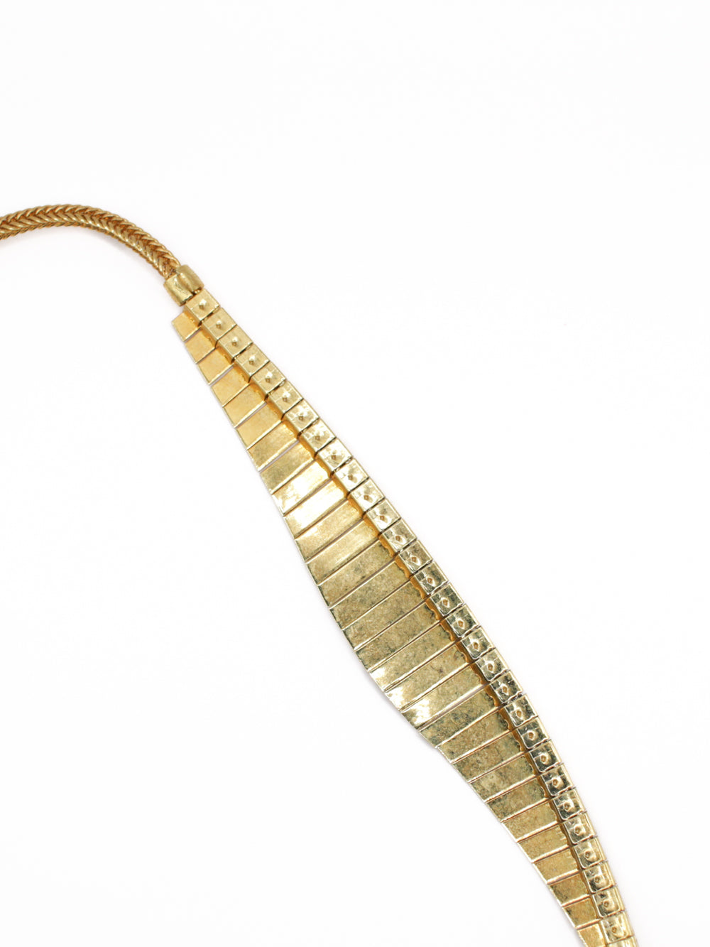 Vintage 60s Gold Tone Fringe Necklace