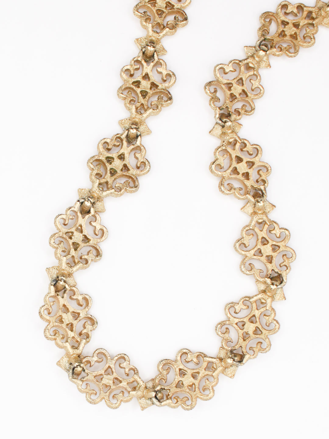 Vintage 60s Gold Tone Fringe Necklace