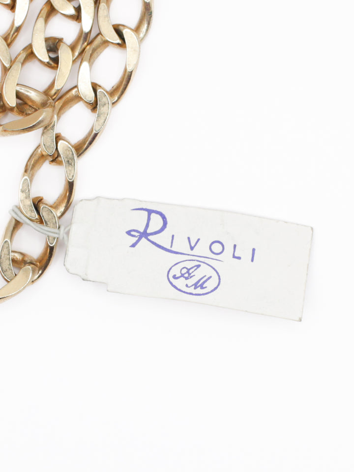 Vintage Rivoli Pearl Chain Necklace