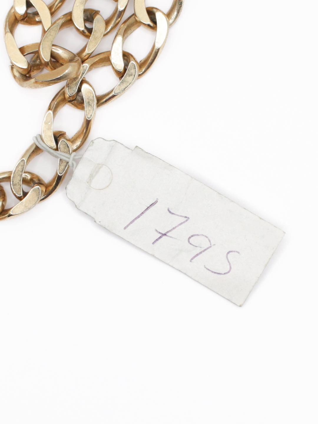 Vintage Rivoli Pearl Chain Necklace