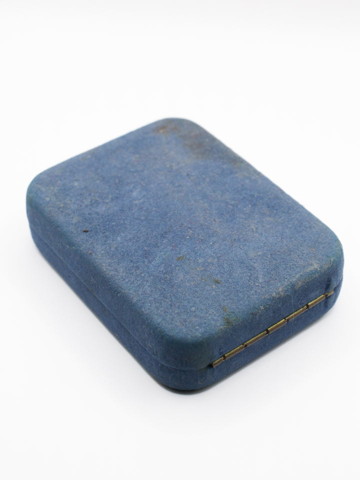 Vintage Gold Tone Floral Porcelain Brooch