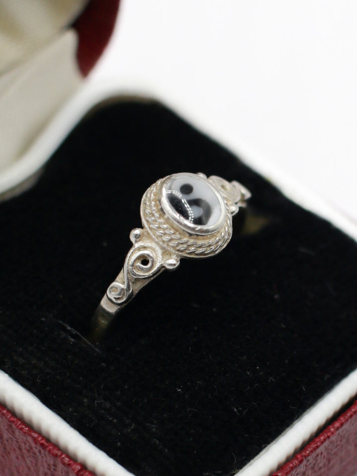 Vintage 925 Silver Yin Yang Ring Size 6 US 16.5mm