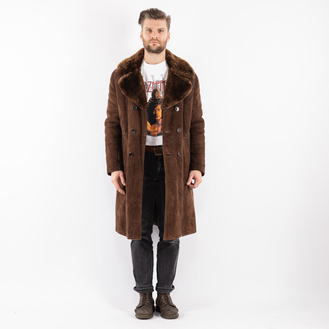 Vintage 70's Men Sheepskin Coat in