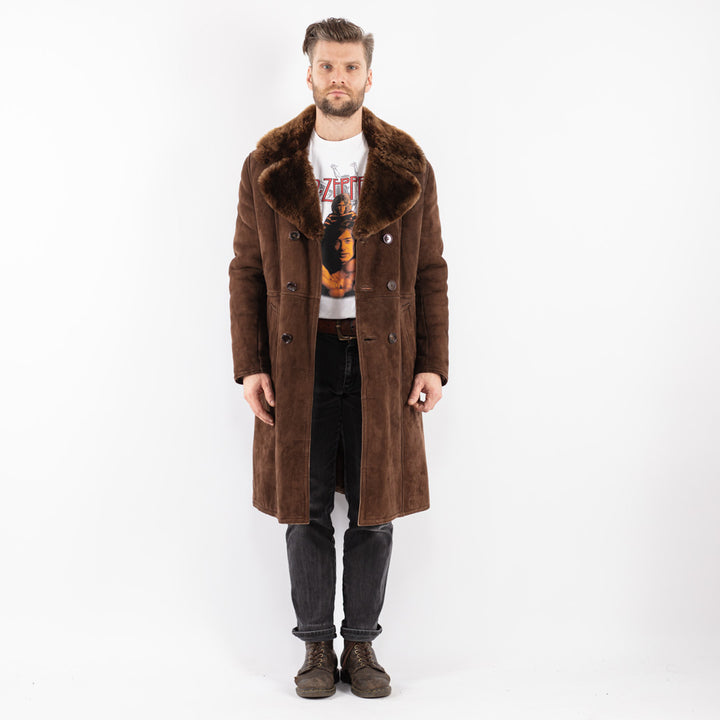 Vintage 70's Men Sheepskin Coat in