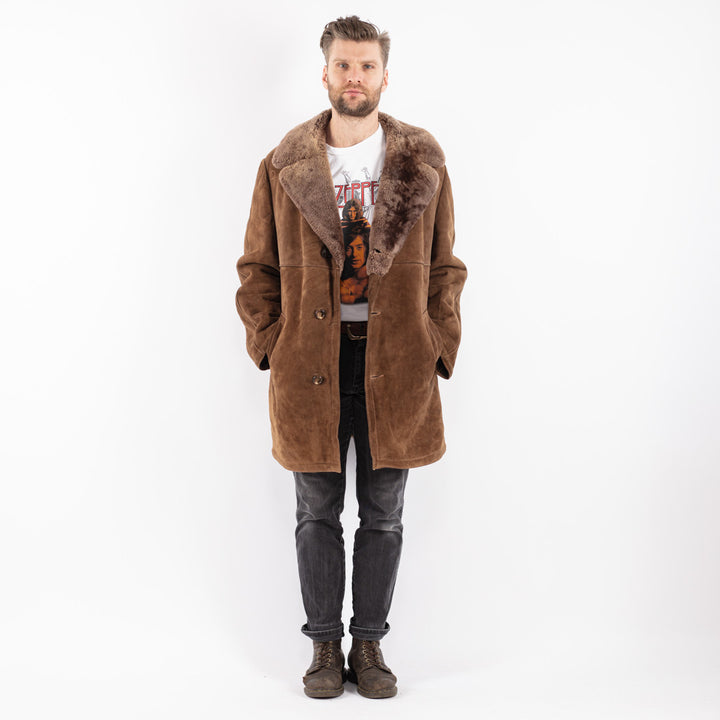 Vintage 70's Men Sheepskin in Brown