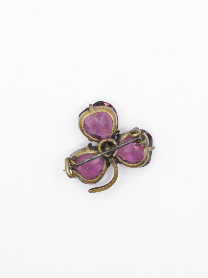 Vintage 20's Brooch in Purple