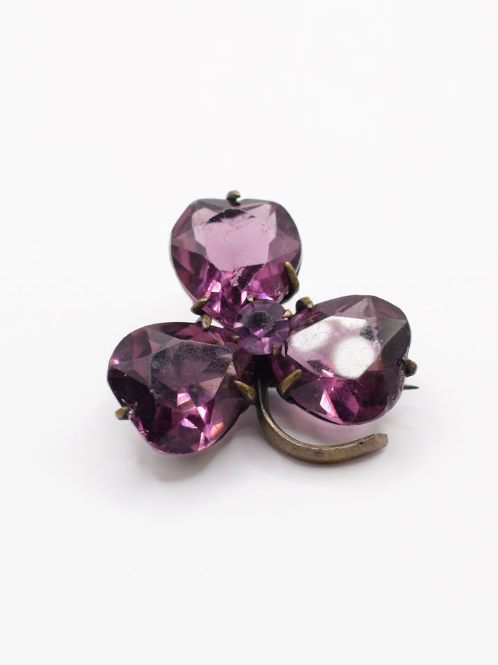 Vintage 20's Brooch in Purple